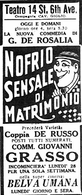 newspaper ads from the 1920. The popularity of Nofrio and